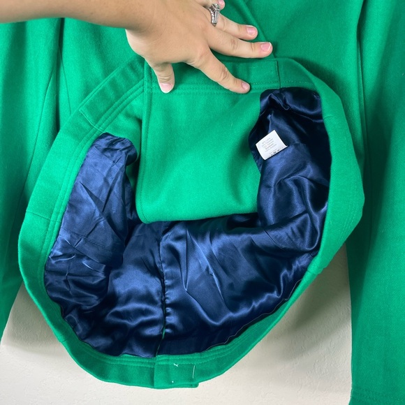 J. Crew Majesty Double Breasted Coat in Kelly Green Size 2 - Picture 10 of 11